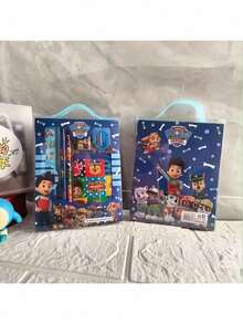 Paw Patrol 一套汪汪队文具礼盒套装，适合男孩女孩，小学生学习用品——铅笔、橡皮、卷笔刀、零钱包、尺子，返校/节日礼物 - 彩色 - 查看 6