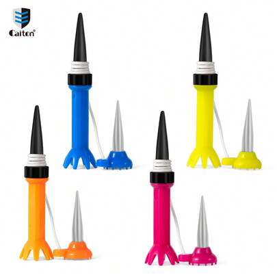  Caiton 四件套高尔夫球杆钉——采用柔韧塑料材质，80毫米/3.14英寸，性能稳定，易于放置和调节，确保每次挥杆效果一致，有助于提高击球的准确性和稳定性。是高尔夫练习和训练的理想工具配件，能够提升高尔夫球手的表现。