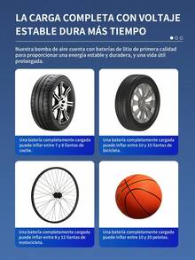 6 piezas Inflador de neumáticos portátil para coche,Compresor de aire portátil,150 psi bomba de aire para coche de inflado rápido, puerto USB de carga rápida, con manómetro de presión de neumáticos, batería de litio, carga rápida, apto para coches, bicicletas, motocicletas, pelotas deportivas, motor de alta eficiencia, inflado, etc. - 6 piezas - Ver 10