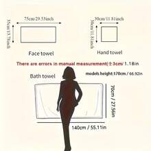 Super Soft And Comfortable 16-Piece Premium Bath Towel Set - Includes 4 Extra-Large Thick Bath Towels, 4 Hand Towels, And 8 Square Towels. These Highly Absorbent And Quick-Drying Towels Are Perfect For Home Use, Ideal For Bathrooms, Hotels, Showers, Gyms, Travel, Yoga, And Are An Essential Bathroom Accessory. - 寬條16件套裝-粉紅色 - 查看 6