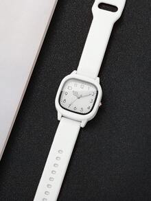 3pcs/Set Women's Silicone Watches, Fashion Casual Square Dial Quartz Wristwatches, Classic (Watch Box Not Included) - Multicolor - View 11