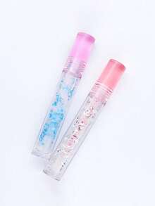 Round Fully Transparent Lip Gloss Tube Eyeliner Tube, Mascara Tube, Cosmetic Packaging Full Capacity 7.8ml Filling Volume 5.5ml Reusable Lip Gloss Tube, Lipstick Tube - Multicolor - View 2