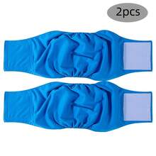 2pcs Reusable Washable Gray Dog Diapers, Suitable For Pet Post-Surgery Recovery, Pet Physiological Period - Multicolor - View 14