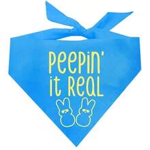 1 pieza Diadema ajustable de 24.8x11 pulgadas con diseño de conejo de Pascua, accesorio de disfraz divertido de pollito o perro, de poliéster turquesa, talla mediana, tejido, ideal para la búsqueda de huevos de Pascua, fotografía, atado, suave y transpirable, poliéster - Multicolor - Ver 5