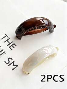 Bộ 6/3/1 chiếc kẹp tóc chuối bằng sợi acetate thời trang thanh lịch dành cho nữ, kẹp tóc đuôi ngựa cao tối giản, kẹp xoắn, kẹp ngang, thích hợp cho tiệc tùng, sử dụng hàng ngày, quà tặng ngày lễ, lễ hội, sinh nhật. - Nhiều màu - Xem 10