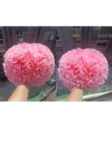 1pc/2pcs Matte Solid Color Pom Poms, Cheerleading Pom Poms For Basketball, Sports, Dance, Gymnastics Competitions, Square Dance Performances, Team Activities, Suitable For Various Stage Events - Multicolor - View 44