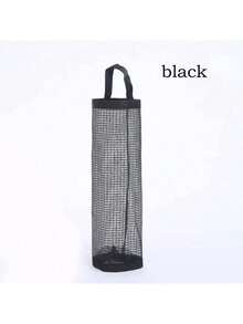 1pc Hanging Trash Bag Holder, Plastic Bag Dispenser, Mesh Hanging Storage Organizer, Foldable Breathable Washable Hanging Mesh Trash Bag Organizer, Household Kitchen Supplies - View 4