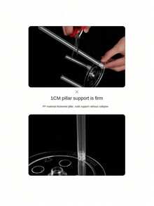 Bộ dụng cụ làm phẳng và xếp bánh nhiều tầng có thể tái sử dụng, bao gồm đĩa chia và que đỡ, lý tưởng cho đám cưới và làm bánh, dụng cụ và phụ kiện nhà bếp, que chống bánh trong suốt, phù hợp với bánh 4/6/8/10/12 inch, đĩa xếp nhiều tầng, giá đỡ trong suốt, dụng cụ trang trí bánh, đồ dùng cho năm học mới. - Nhiều màu - Xem 10