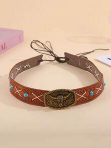 Unisex Faux Leather Western Cowboy Hat, Elegant Minimalist Design, Suitable For Daily Wear, Parties, Western Themed Events, Cosplay, Music Festivals, Etc. - Top Hat - View 12