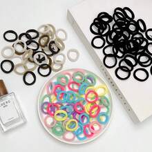 95 Stück bunte Haargummis, Mädchen Haarscrunchies, hochelastische Haarbänder, schonende Haaraccessoires, verpackte Haargummis, Haargummis, Haarseile - Verschiedenfarbig - Übersicht 4