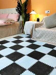 6 块/16 块方形泡沫地垫 毛绒地毯垫 适用于房间 窗台 卧室 宿舍 联锁地毯 - 彩色 - 查看 33