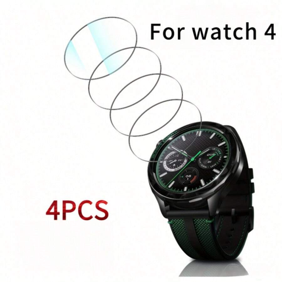 Comfort Fit Watch Screen Protector 4pcs Tempered Glass Screen Protector Compatible With Xiaomi Watch S4 41MM/S4/S4 SPORT/S4 EISM 9H Hardness Scratch-Resistant Anti-Fingerprint High Clarity Sensitive Touch Smart Watch Protection Seamless Fit Smooth Design Spring Gift - 4pcs~ - View 1