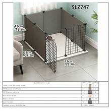 Detachable & Assembled Puppy Playpen, Small Dog/Rabbit/Kitten Indoor Safety Fence - Multicolor - View 21