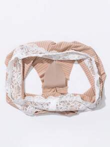 3条装女士性感蕾丝拼接透气弹力比基尼内裤，女士内衣 - 彩色 - 查看 6