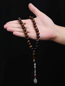 男士优雅轻便钱包、手表、念珠三件套礼盒，父亲节、生日、周年纪念日惊喜礼物 - 黑色 - 查看 6