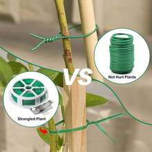 Amarração reutilizável para plantas de jardim, fita flexível para torcer galhos, arame resistente e macio para decoração de jardinagem. - A - Ver 3