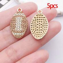 5/10pcs Sports Charms Enamel Basketball Baseball Pendant Charms For Jewelry Making Rhinestone Ball Game Softball Charms For Necklace Bracelet Earrings DIY Crafts - Multicolor - View 18