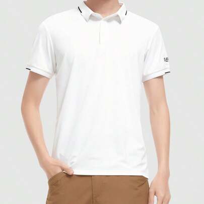 CAMEL CROWN Men's Outdoor Quick-Dry T-Shirt, Lightweight Breathable Moisture-Wicking Cooling Sun Protection Round Neck Short Sleeve T-Shirt For Summer