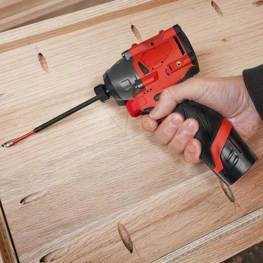 searvgrh 1/4 Inch Impact Driver, Cordless Machine, Brushless Motor, Convenient And Compact, Suitable For Home Decoration - Red - View 1