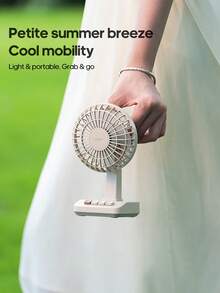 kinscoter 1个可充电2000mAh迷你复古桌面风扇，夏季可充电电动复古桌面风扇，循环冷却风扇，适用于办公室、卧室、酒店，礼品 - 檯面風扇 - 查看 7