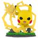 pokemon Funko POP Figure - Pikachu No. 1127 - Collectible Vinyl Figure 9cm - Pikachu With Energy Rays And Scenic Base - Official Licensed Product - Multicolor - View 2