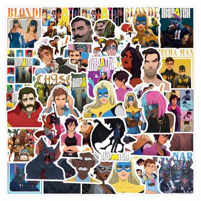 Super Hero Dispatch Center Stickers, For Decorating Stationery, Cups, Luggage, Skateboards, Guitars, DIY Scrapbooking Materials