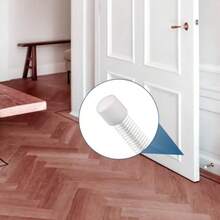 10PCS Door Stopper Rubber Tip Replacement 0.39 Inch Door Stop Caps Multifunction Rubber Door Stopper Bumpers Tips For Door Wall Floor Protection White - White - View 8