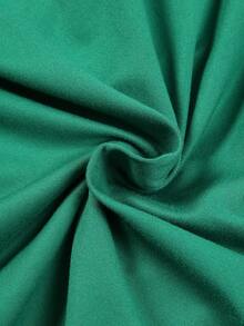 Ladies' St. Patrick's Day Green T-Shirt - Letter Leopard Print And Checkered Clover Heart Shape, Casual Short-Sleeved Round Neck - 綠色25 - 查看 6