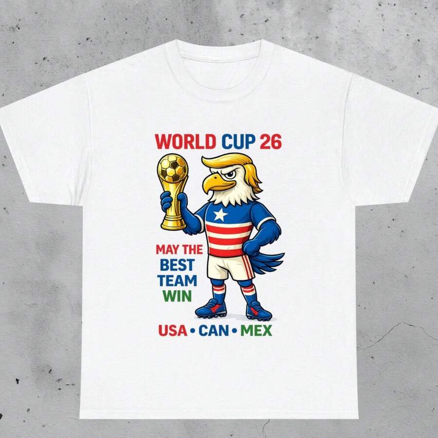 World Cup 2026 Shirt, Canada Mexico USA Tee , World Cup 2026 Shirt, Football Fan Gift, Sport Fan Tee, Funny Meme - 白色 - 查看 1