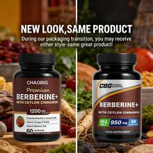 Premium Berberine HCL Supplement With 1000Mg - Contains Pure True Ceylon Cinnamon, Milk Thistle, And Turmeric For Natural Health And Wellness. A Natural Gift For Health And Happiness, Suitable For Everyone. 60 Capsules Easy Take,Packaging May Vary - Berberine tốt nhất - Xem 9