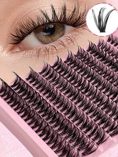 AYRMILLA D Curl 10mm, 11mm, 12mm Mixed Set, Including 200 Bundles Of Natural-Style False Eyelashes, Suitable For Beginners, Comfortable And Fashionable. Eyelash Bundles, False Eyelashes, Single False Eyelashes, Large-Capacity Segmented False Eyelash Makeup Tools