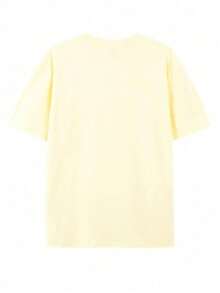 Authorized Disney Toy Story Buzz Lightyear Star Rocket Planet Printed Men's T-Shirts, T-Shirts For Leisure And Comfort, Breathable And Light, Fashionable Street Clothes, Men's Casual Shirts. - Apricot - View 2