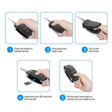 Car Key Fob Body Camera 1080P - High Definition Portable DVR With Night Vision & Motion Sensor - Discreet Safety Recorder For Indoor Outdoor Use, Supports 128GB Memory Card (Plug & Play) - Black (without Memory Card) - View 4