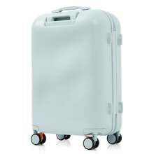 Lightweight, Medium-Sized Suitcase With Charging Port, TSA Lock, Hook-Shaped Feet, Double Casters With Stoppers, Quiet And Smooth Operation, Durable ABS Resin Construction, Large Capacity, Perfect For 4-7 Nights Of Travel, Domestic And International Trips, School Trips, Shinkansen Trains, And More. Stylish And Cute Dividers, Mesh Pockets, And 3-Level Adjustable Handles For Matryoshka Doll Storage. - Green - View 12