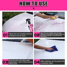 100毫升高效铁粉去除剂，汽车轮毂清洁剂，快速溶解刹车粉尘而不损伤轮毂涂层，铁粉去除剂 - EK-02 - 查看 7