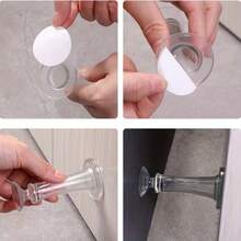 1 Piece Large Size Door Stopper, New, No Drilling Required, Door Stopper With Anti-Collision Silicone Pad To Fix And Cushion The Bathroom Door, Best Gift - Silicone Door Stop - View 9