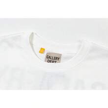 GALLERY Style Hand Painted Splatter Graffiti Print Short Sleeve T-Shirt For Men Women - Y2K Vintage Washed Graphic Tee With Distressed Artwork, High-Street Casual Summer Top - 黑色 - 查看 6