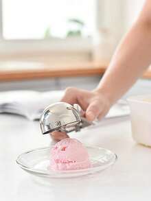 Heavy Duty Ice Cream Scoop - 3 Sizes Suitable For Baking, Desserts And Food Preparation - Silver - View 7