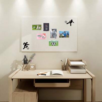 1pc Felt Board Decoration, No Drilling Required, Self-Adhesive Wall-Mounted Photo Display Board, Removable Memo Board For Office/Classroom, Reusable Felt Pin Board For Notes/Photos/Posters, Ideal For Photo Wall Decor, Classroom Display, Course Announcement, Early Education, Bedroom Memo, Task Tracking, Holiday Decoration, Company Culture Wall