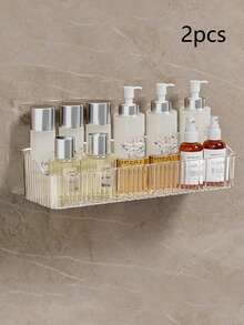 1 chiếc kệ đựng đồ nhà tắm cao cấp, giỏ đựng đồ treo tường cho nhà vệ sinh, bàn trang điểm, phụ kiện nhà tắm quà tặng Giáng sinh - Nhiều màu - Xem 17