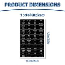 60pcs/Set Ocean Boat Instrument Panel Stickers, Joystick Switch Circuit Board Decals, Suitable For Boats, RVs, Campers - A - View 8