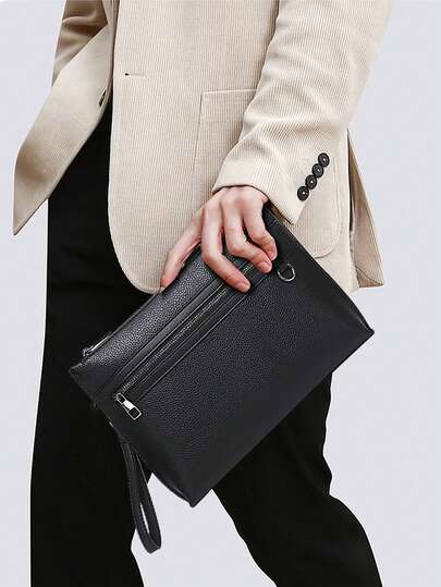 HOVI'S 1pc New Business Men's Chest Bag, Lightweight Minimalist Fashion Crossbody Bag, Outdoor Commute Shoulder Bag, Camping