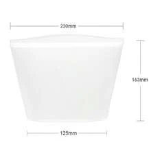Túi silicon kín khí tái sử dụng để bảo quản thực phẩm - Chống rò rỉ, dùng được trong tủ đông, tuyệt vời cho đồ ăn nhẹ, trái cây, rau củ và thịt - Vật dụng thiết yếu cho nhà bếp. - Nhiều màu - Xem 12