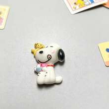 SNOOPY 6件套卡通树脂发夹、手机壳、镂空鞋、乳胶材质，现货，新年/情人节/复活节礼物 - 彩色 - 查看 11