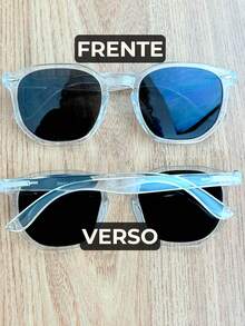 Men's Hexagonal Sunglasses With UV400 Protection, Featuring A Stylish Metal Detail. Comfortable, Available In Various Colors. Retro, Vintage, Cool, Beach Fashion, Gift, Geometric. - Trong sáng - Xem 2