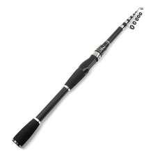 2.1m/2.4m Telescopic Fishing Rod, Fiberglass Material, Suitable For Various Water Bodies, Medium Power - Black - View 2