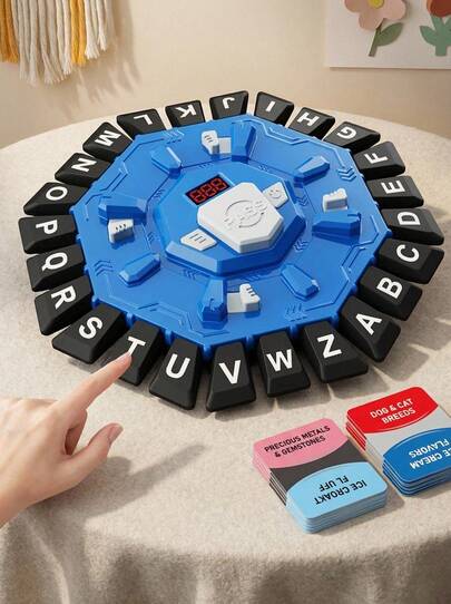 Word Game,Fast-Paced Family Board Game,Choose A Category & Race Against The Timer To Be The Last Player, Ideal For Family Gatherings & Game Enthusiasts