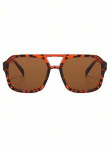 1 Piece - Ladies' Style - Retro Square Double-Bar Pilot-Style Glasses From The 1970s. The Design Is Fashionable And Suitable For Daily Wear. - Multicolor - View 4