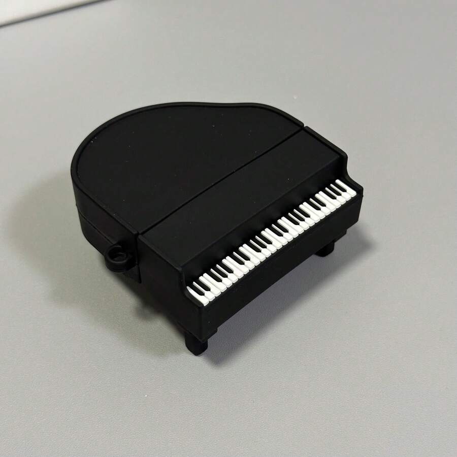 Artistic 3D Piano Design Earphone Protective Case Compatible With Apple Air 1/2/3/4/Pro/Pro2/Pro3 - Multicolor - View 1