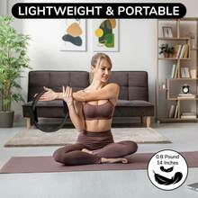 Pilates Ring Set – 14-Inch Anti-Deformation Magic Ring With Soft Handle, Mini Ball, 5 Resistance Bands, User Guide, Home Pilates Equipment - Black - View 4